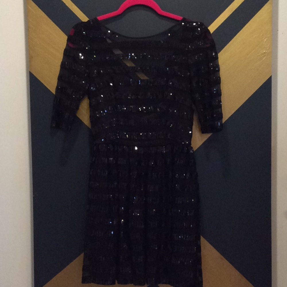 Max & Cleo Sequin Stripe Party Dress (Whitney)